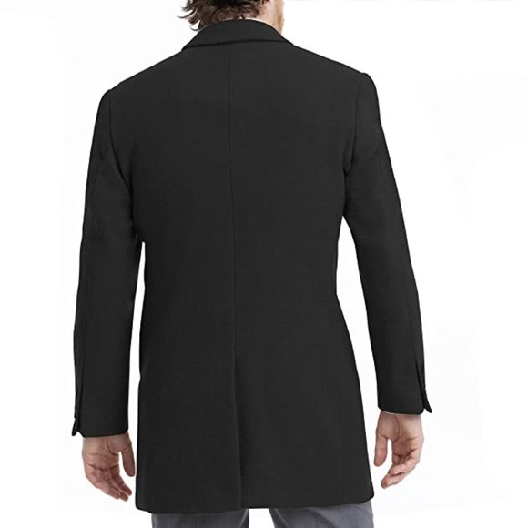 NWT Calvin Klein Men's Slim Fit Wool Blend Overcoat Jacket Size 40R $600 X340 - Picture 2 of 2